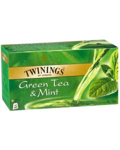 TWINING GREEN TEA & MINT 25BAGS