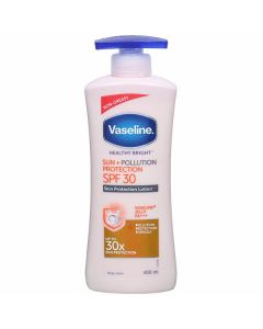 VASELINE HEALTHY BRIGHT SUN+POLLUTION PROTECTION SPF30 400ML