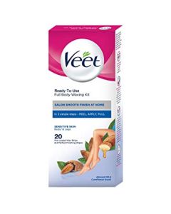 VEET FULL BODY WAXING KIT SENSITIVE SKIN 20N