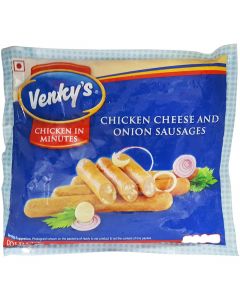 VENKY'S CHICKEN CHEESE AND ONION SAUSAGES 500GM