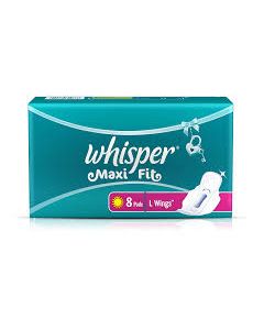 WHISPER MAXI FIT L WINGS 8PADS