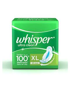 WHISPER ULTRA CLEAN XL+ 15PADS